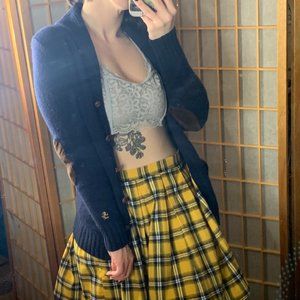 Ralph Lauren menswear-inspired navy cardigan